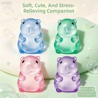 Jouet en peluche anti-stress Playgoro Capybara, jouet à presser à rebond lent, jouet anti-stress en forme de bonbon au malt