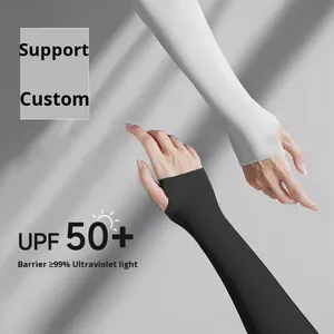 Manches de glace Protection UV antibactérien Spandex/Nylon Ensembles de protecteurs de <span class=keywords><strong>bras</strong></span> de cyclisme en plein air unisexe Logo <span class=keywords><strong>avant</strong></span> personnalisé - Product Image 2