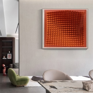 JZ Morden – cadre <span class=keywords><strong>acrylique</strong></span> décoratif pour la maison, mosaïque sculptée à la main en bois 3D, grandes peintures murales - Product Image 1