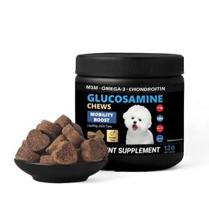 Köpekler yüksek seviyelerde glukozamin yeşil Omega 3 zerdeçal sağlık kalça ve eklem takviyesi köpekler için OEM kalça eklem bakımı çiğnemek - Product Image 1