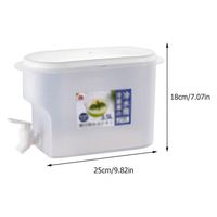 Refrigerated Plastic Beverage Dispenser with Tap for Kitchen Use Injection-Molded Modern Design Dustproof