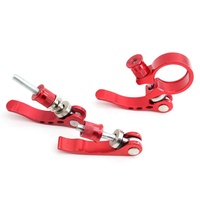 WXSNY 31.8mm 34.9mm levier de verrouillage de came en aluminium anodisé pince de tige de selle de vélo à dégagement rapide