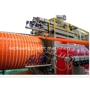 HDPE Large Diameter Hollow-wall Winding Pipe Extrusion Production Machine whatsapp/wechat:+8618253267918