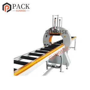 orbital wrapper Horizontal Orbital Stretch Wrap long pipe tube profile Stretch Wrapping Machine for Doors