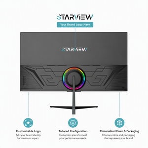 Moniteur de jeu 180 Hz 1 ms 27 pouces, dalle IPS, FHD 1920x1080, design sans cadre, moniteur PC professionnel pour l'e-sport - Product Image 3