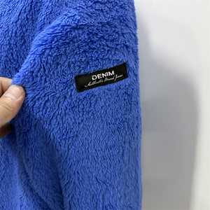 Felpa con Cappuccio in <span class=keywords><strong>Velluto</strong></span> Double-Face da <span class=keywords><strong>Uomo</strong></span> per l'Autunno, Nuova Collezione Autunnale, Taglie Forti, Alla Moda, Calda, Ampia, Tinta Unita in Spugna - Product Image 4