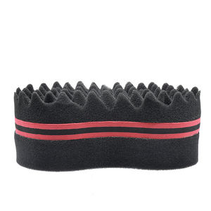 Brosse à cheveux ovale double face à torsion magique brosse éponge pour brosses éponge naturelle <span class=keywords><strong>afro</strong></span> bobine vague redoute - Product Image 5