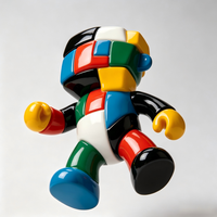 Figurine de personnage Alien en PVC moulé par injection personnalisée, bloc de couleur, pour la promotion de la marque et la décoration intérieure