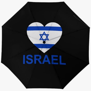 Parapluie portable israélien pour <span class=keywords><strong>voyage</strong></span> <span class=keywords><strong>en</strong></span> voiture, style national créatif, imprimé drapeau, haute qualité, ouverture et fermeture entièrement automatiques - Product Image 5