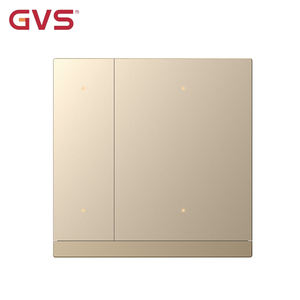 Interrupteur mural intelligent GVS KNX avec capteur de température intégré, automatisation multi-fonctions, interrupteurs muraux 2 voies - Product Image 1