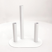Vase de table Art Déco à trois tubes en cuivre et acier inoxydable pour mariage et Pâques, centre de table écologique pour la décoration intérieure - Vente en gros