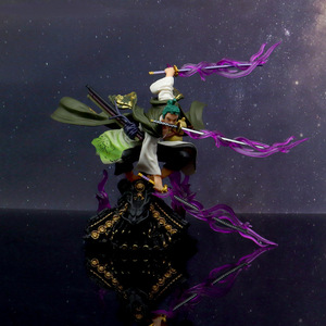 Figurines de dessin animé <span class=keywords><strong>Manga</strong></span> Toit Roronoa Zoro à trois couteaux Toit de campagne de 15cm Figurine de <span class=keywords><strong>manga</strong></span> Cadeau Artisanat en plastique Figurines d'anime - Product Image 4