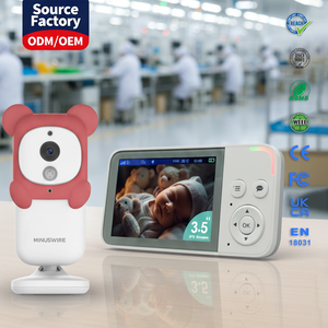 กล้องวงจรปิดสำหรับเด็ก KT-3112S OEM ขายส่งจากโรงงาน ราคาโรงงาน ระบบสื่อสารสองทาง พร้อมเซ็นเซอร์วัดอุณหภูมิ ระบบตรวจสอบทารกแรกเกิด - Product Image 3