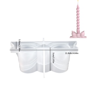 Moule en silicone 3D DIY pour bougies en résine, idéal pour la décoration d'anniversaires et de mariages, moule à bougies parfumées en gros - Product Image 5