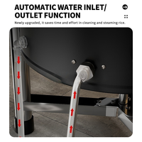 WINNERS Cuiseur à riz électrique commercial en acier inoxydable de grande capacité 45l 220v & chauffe-plats Cuiseur à riz pour restaurant asiatique