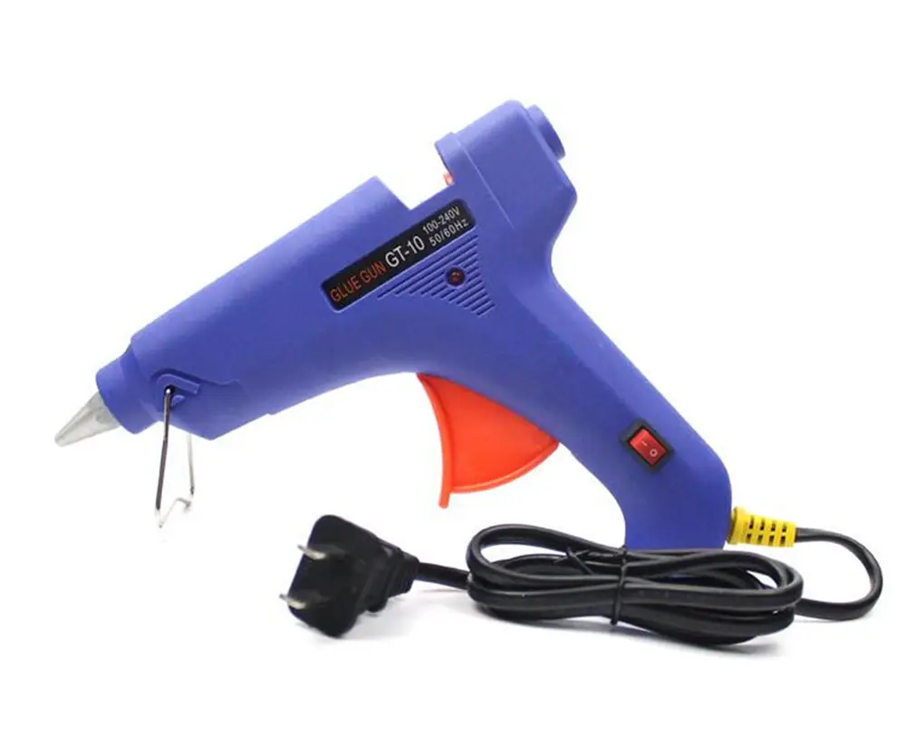 80W Hot Melt Glue Gun 110-220V Industrial Glue Stick Thermo Electric Gluegun OFF / ON Heat Temperature Tool Graft Repair DIY