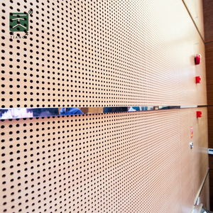 TianGe usine insonorisé grand lieu décor mural perforé panneau acoustique en <span class=keywords><strong>bois</strong></span> pour plafond - Product Image 1