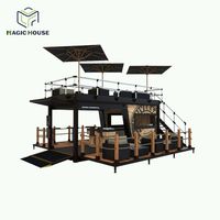 Casa prefabbricata espandibile pieghevole pieghevole completa portatile del contenitore del caffè del caffè del Bar con le attrezzature