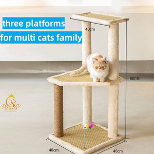 Árbol para gatos con torre rascadora para mascotas y dos hamacas, condominio para gatos, para tiempo libre, EUR PET - Product Image 4