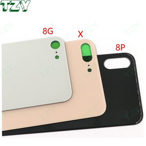 Coque arrière en verre à grande ouverture pour <span class=keywords><strong>iPhone</strong></span> X, Xs, Xs Max, 11, 8 Plus, Xr, 8G, 11 Pro Max – Remplacement du boîtier arrière - Product Image 2