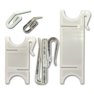 Support de mariage décoratif pour la maison en métal chaîne coureur embrasse murale suspendu Type pôle piste accessoire tige Rail plastique rideau crochet - Product Image 1