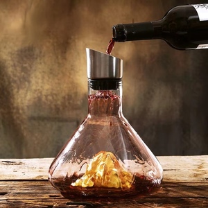 באיכות גבוהה מודרני קריסטל זכוכית שקוף דקנטר jinshan decaner יין אדום מסנן קרח קרח שימוש ביתי בר קיימא - Product Image 2