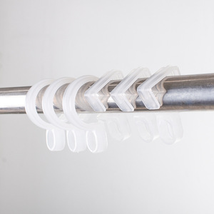 <b>Plastic</b> Windproof Hooks For Clothesline Stainless Steel <b>Rod</b> Durable Outdoor Use - Product Image 1