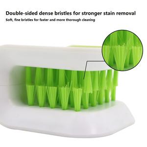 فرشاة تنظيف متعددة الأغراض على شكل حرف U ذات وجهين من ABS+PP بشعيرات صلبة لتنظيف أدوات الطعام وحماية اليدين وغسيل السيارات - Product Image 4