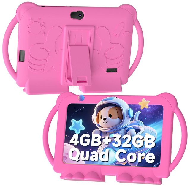 7 Inch Kids Tablet Wholesale Camera 2.0+5.0mp Ram 4GB(2+2 Extended) Hdd 32GB Battery 3000MAH Android 12.0 Kids Tablet