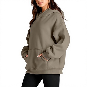 เสื้อฮู้ดผู้หญิงสำหรับฤดูหนาว เนื้อผ้านุ่ม อุ่นสบาย มีฮู้ด ผ้าฝ้ายเทอร์รี่ 100% ปักลาย มีกระเป๋าหน้า เป็นมิตรกับสิ่งแวดล้อม เหมาะสำหรับใส่ลำลอง เล่นโยคะ และเล่นกีฬา - Product Image 5