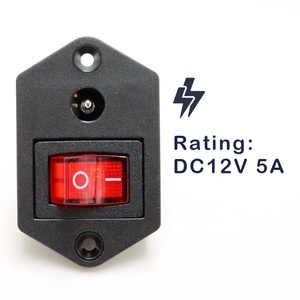 12V 5A vít trong DC nam nối 2 trong 1 chuyển đổi ổ cắm điện với <span class=keywords><strong>Led</strong></span> chuyển đổi ánh sáng cho máy tính - Product Image 3