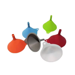 Embudo de silicona de grado alimenticio, mini embudo telescópico plegable portátil para uso en la cocina, embudo de silicona para dispensación en el hogar - Product Image 3