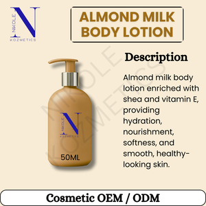 Loción corporal hidratante de leche de almendras, fórmula ligera con hidratación profunda para una piel suave, radiante y de aspecto saludable. - Product Image 6