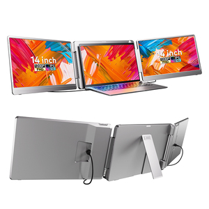 14 inch Portable <b>Monitor</b> Plug & Play 360° Rotation Laptop Screen Extender with Type-C & HD Extended Screen for Laptop Use - Product Image 1