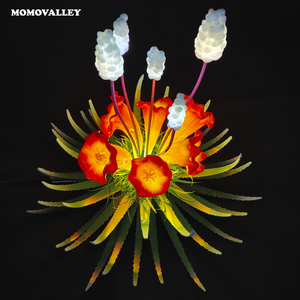 Momovalley vente en gros extérieur <span class=keywords><strong>géant</strong></span> romantique couleurs fleurs noël lumière LED <span class=keywords><strong>jardin</strong></span> paysage motif ornements - Product Image 6