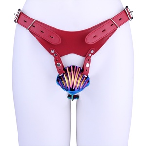 Cage de chasteté masculine FRRK avec ceinture de chasteté réglable, cage pour pénis, bondage BDSM, jouet sexuel pour adultes, sous-vêtements de chasteté masculine - Product Image 5