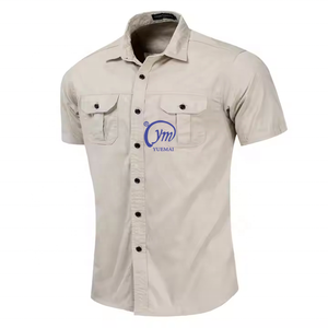 Chemise de travail en plein air de haute qualité Protection solaire Polo de transport dissimulé imperméable Chemise tactique à manches courtes - Product Image 3
