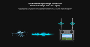 Estación de Control Terrestre FPV MK15, Enlace de Video HD Dual de 15 km, CPU Qualcomm, IP65, para Drones de Pulverización Agrícola - Product Image 4