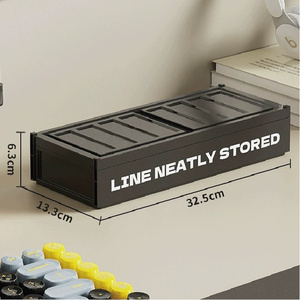 Boîte de rangement pour câbles, organiseur transparent pour chargeurs de téléphone, organiseur de fils pour <span class=keywords><strong>tiroir</strong></span>, bureau, maison - Product Image 5