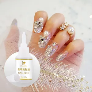 Chuyên Nghiệp Rõ Ràng Kim Cương Keo Gel Bán Buôn Nail Nguồn Cung Cấp Nail Đá Quý Rhinestone Kim Cương Keo Cho Móng Tay