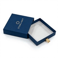 Boîte à bijoux en carton rigide avec logo imprimé personnalisé en gros pour l'emballage de cadeaux