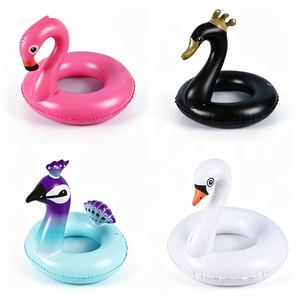Flotador Inflable de PVC con Forma de Flamenco para Adultos, Adolescentes y Niños - Ideal para Fiestas en la Playa, Hecho en China - Product Image 1