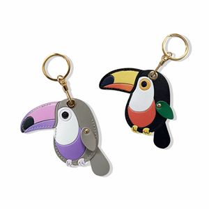 Pu Toucan-Shaped <b>Bag</b> Purse <b>Charm</b> Tote & Backpacks Leather Bird Keychain Pendant for Gifts - Product Image 6