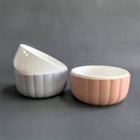 Ensemble de vaisselle moderne en céramique pour bébé avec manchon en silicone souple, réutilisable, sans BPA, durable, bol d'alimentation pour enfants, logo personnalisé, vaisselle de qualité alimentaire