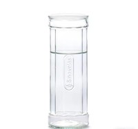 Botol Kaca Bulat Terinspirasi Bambu Elegan 420ml Tutup Label Air Mineral Jus Tahan Lama Ramah Lingkungan Wadah Dapat Digunakan Kembali Sishang