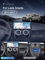 Aijia Vente en gros 12,3 pouces pour Lada Granta 2011-2017 Lecteur multimédia tactile Android Auto CarPlay GPS intégré Amplificateur