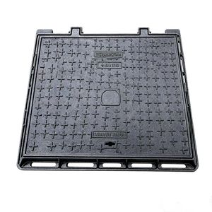Couvercle de regard rectangulaire en <span class=keywords><strong>fonte</strong></span> ductile robuste D400 <span class=keywords><strong>60x60</strong></span> avec surface peinte pour les installations routières - Product Image 6