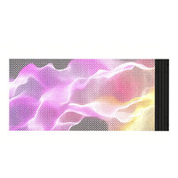 Film d'écran LED transparent certifié FCC et RoHS, film de fenêtre en cristal flexible pour vitrines de centres commerciaux