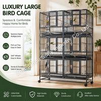 Facile à nettoyer 	 Grande décoration de nichoir pour oiseaux reproducteurs 	 Cage pour perroquet 98cm 	 Cage pour perroquet 	 Cages à oiseaux à vendre