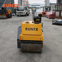 Rouleau à double tambour RUNTX avec moteur fiable pour des travaux de compactage continus